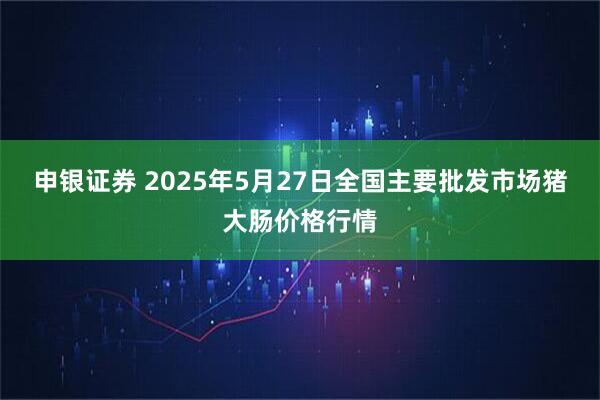 申银证券 2025年5月27日全国主要批发市场猪大肠价格行情